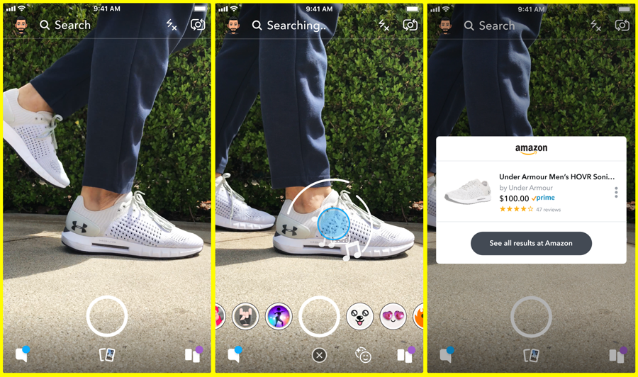Snapchat lance Visual Search